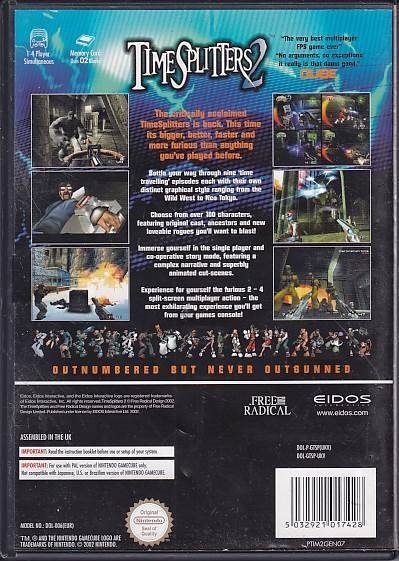 Time Splitters 2 - Nintendo GameCube (B Grade) (Genbrug)